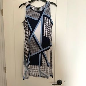 Blue Geometric Tunic